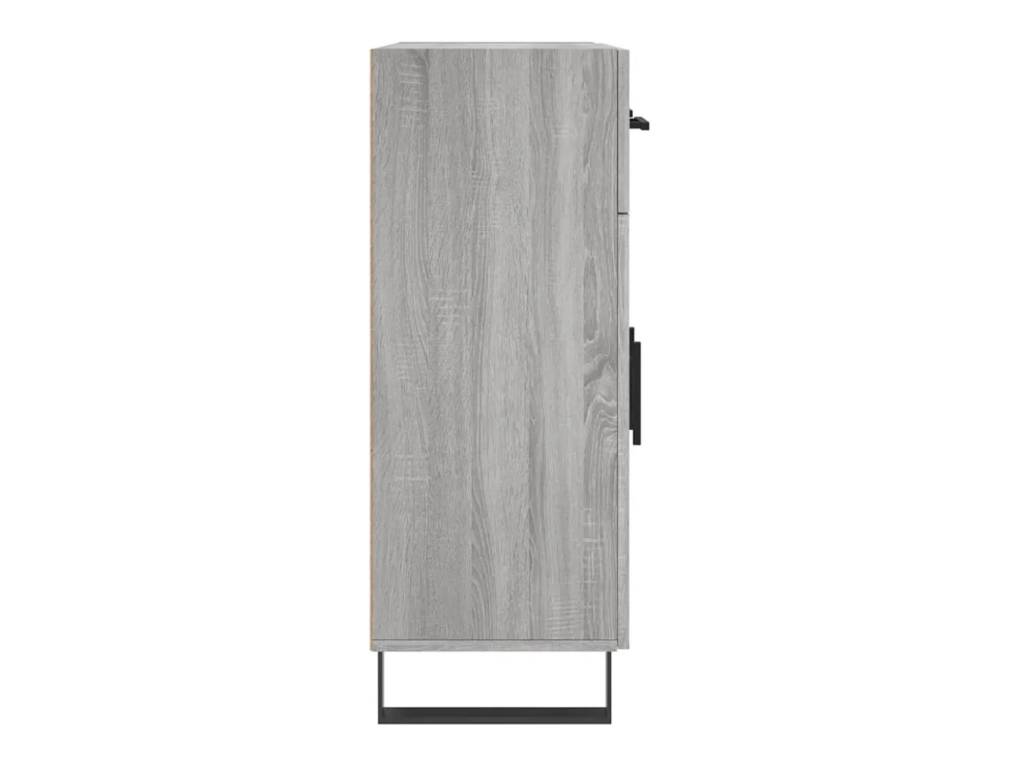 Aparador de madera de ingeniería gris Sonoma 69,5x34x90 cm