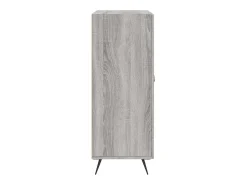Aparador de madera de ingeniería gris Sonoma 69,5x34x90 cm