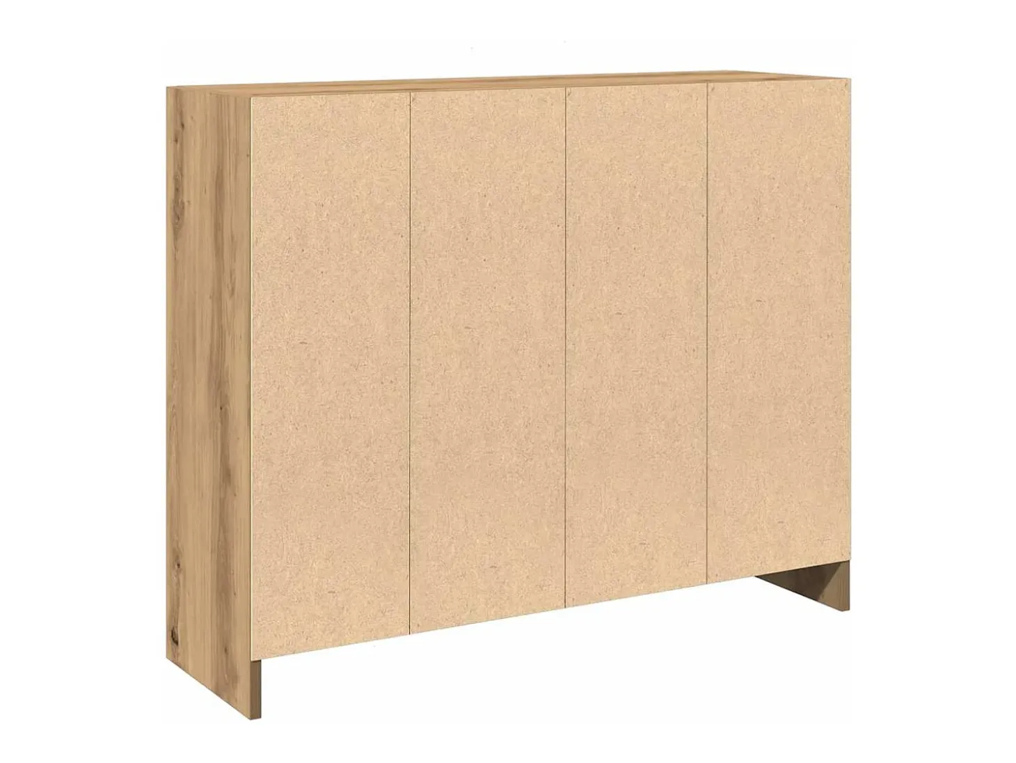 Aparador de madera de ingeniería roble artisan 91x28x75 cm