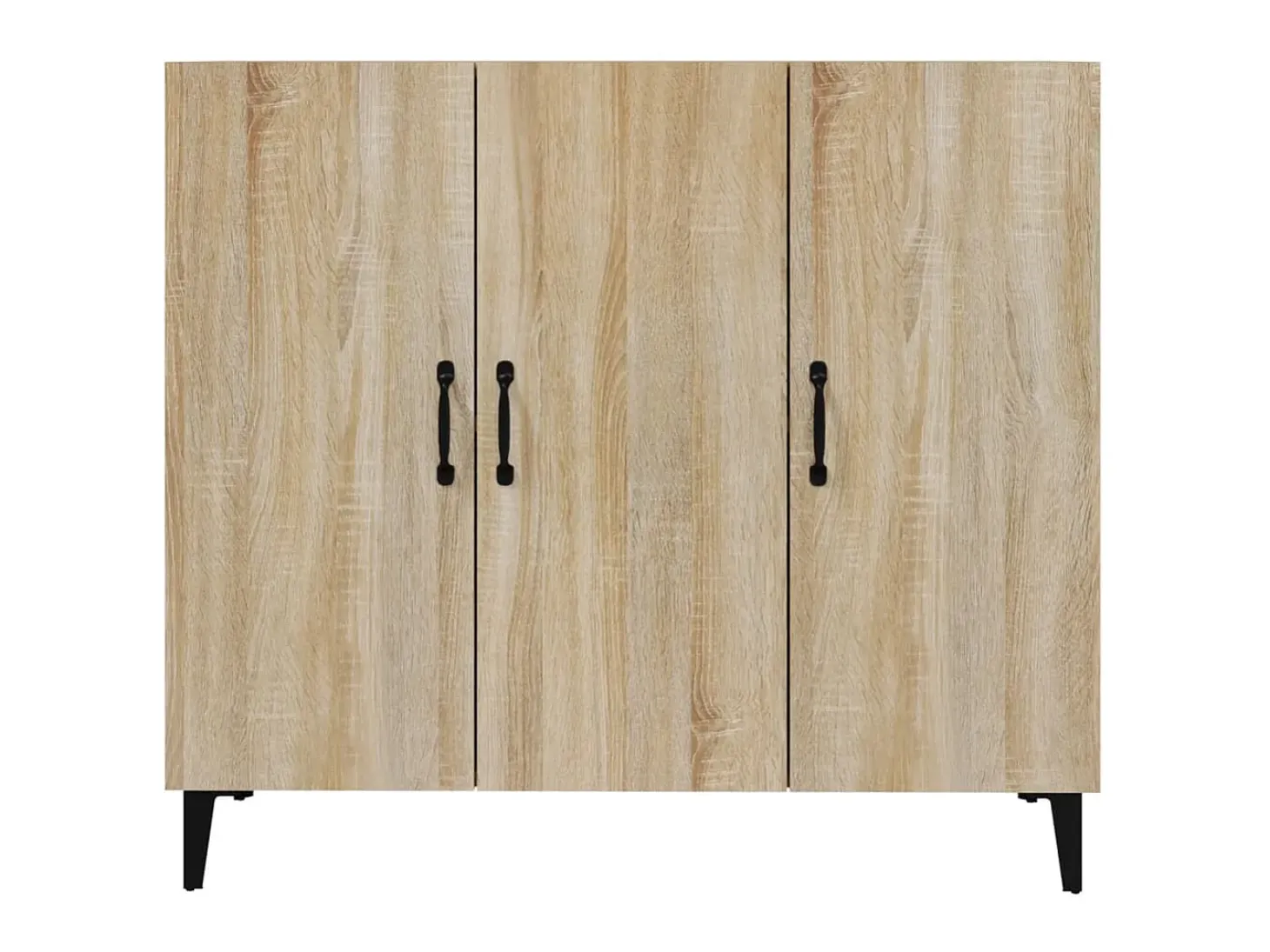 Aparador de madera de ingeniería roble Sonoma 90x34x80 cm ES32751