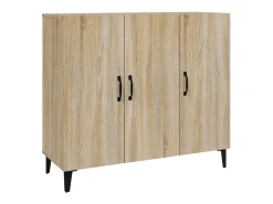 Aparador de madera de ingeniería roble Sonoma 90x34x80 cm ES32751