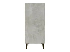 Aparador de madera de ingeniería gris hormigón 90x34x80 cm