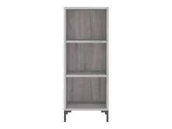 Aparador de madera de ingeniería gris Sonoma 34,5x32,5x90 cm ES22672