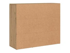 Aparador de madera de ingeniería roble artisan 91x29,5x75 cm