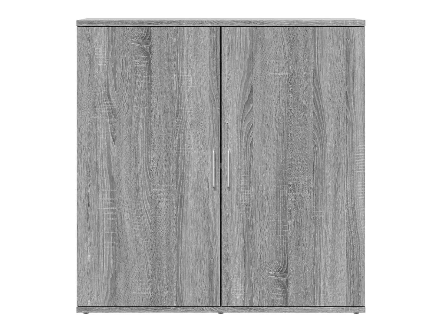 Aparador de madera de ingeniería gris Sonoma 79x38x80 cm ES211671