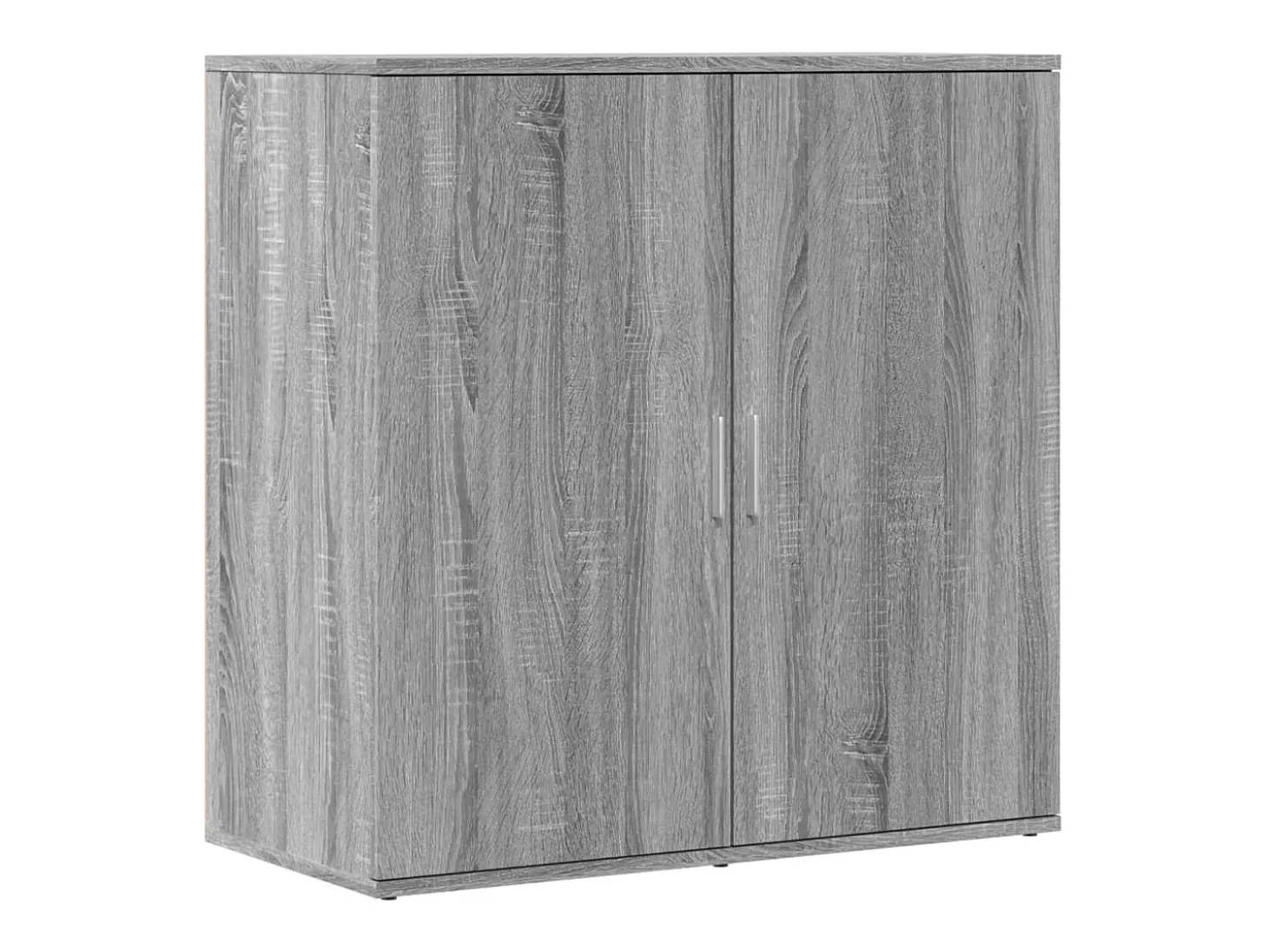 Aparador de madera de ingeniería gris Sonoma 79x38x80 cm ES211671