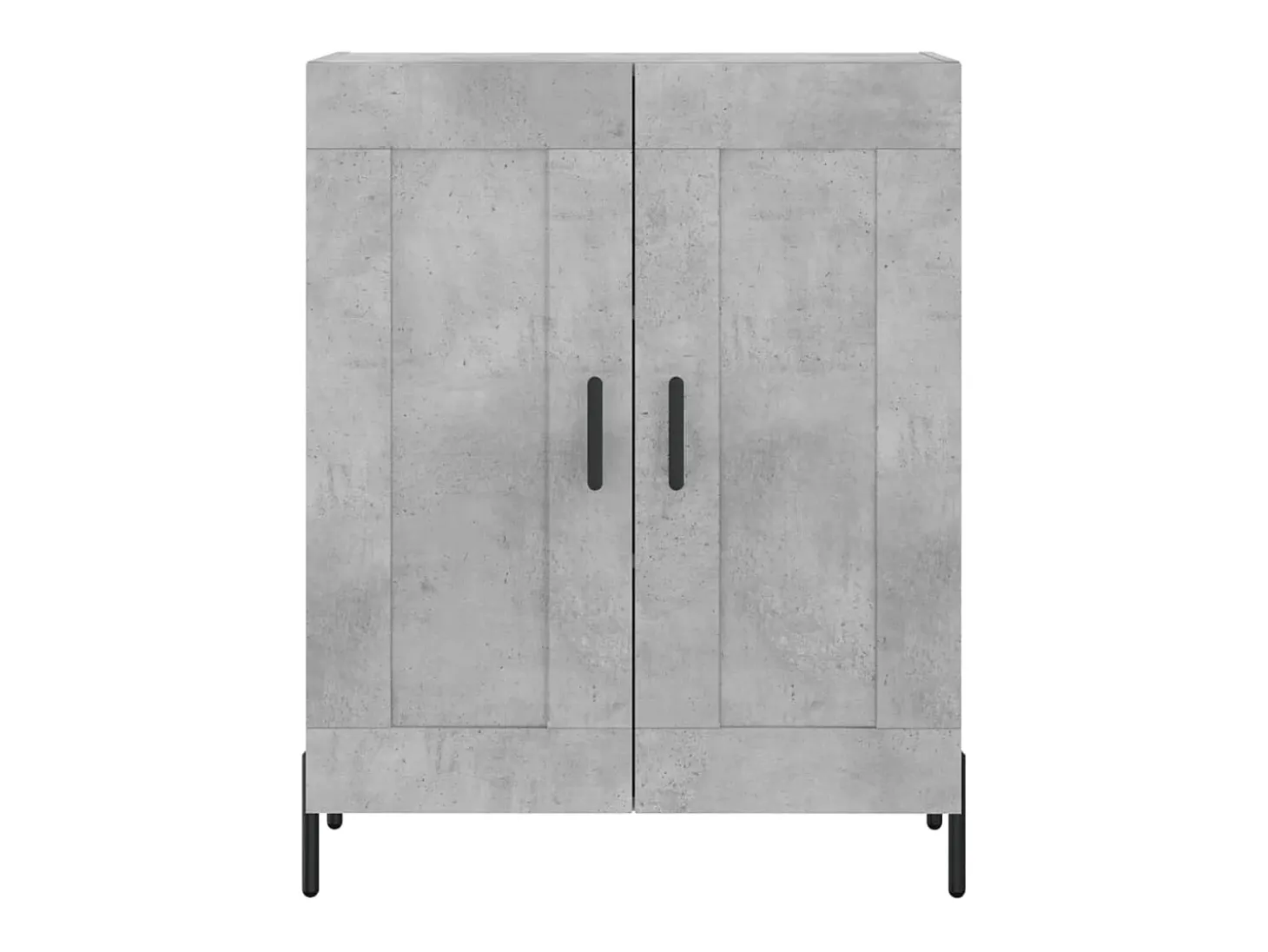 Aparador de madera de ingeniería gris hormigón 69,5x34x90 cm