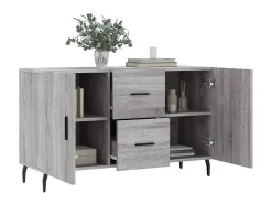 Aparador de madera de ingeniería gris Sonoma 100x36x60 cm