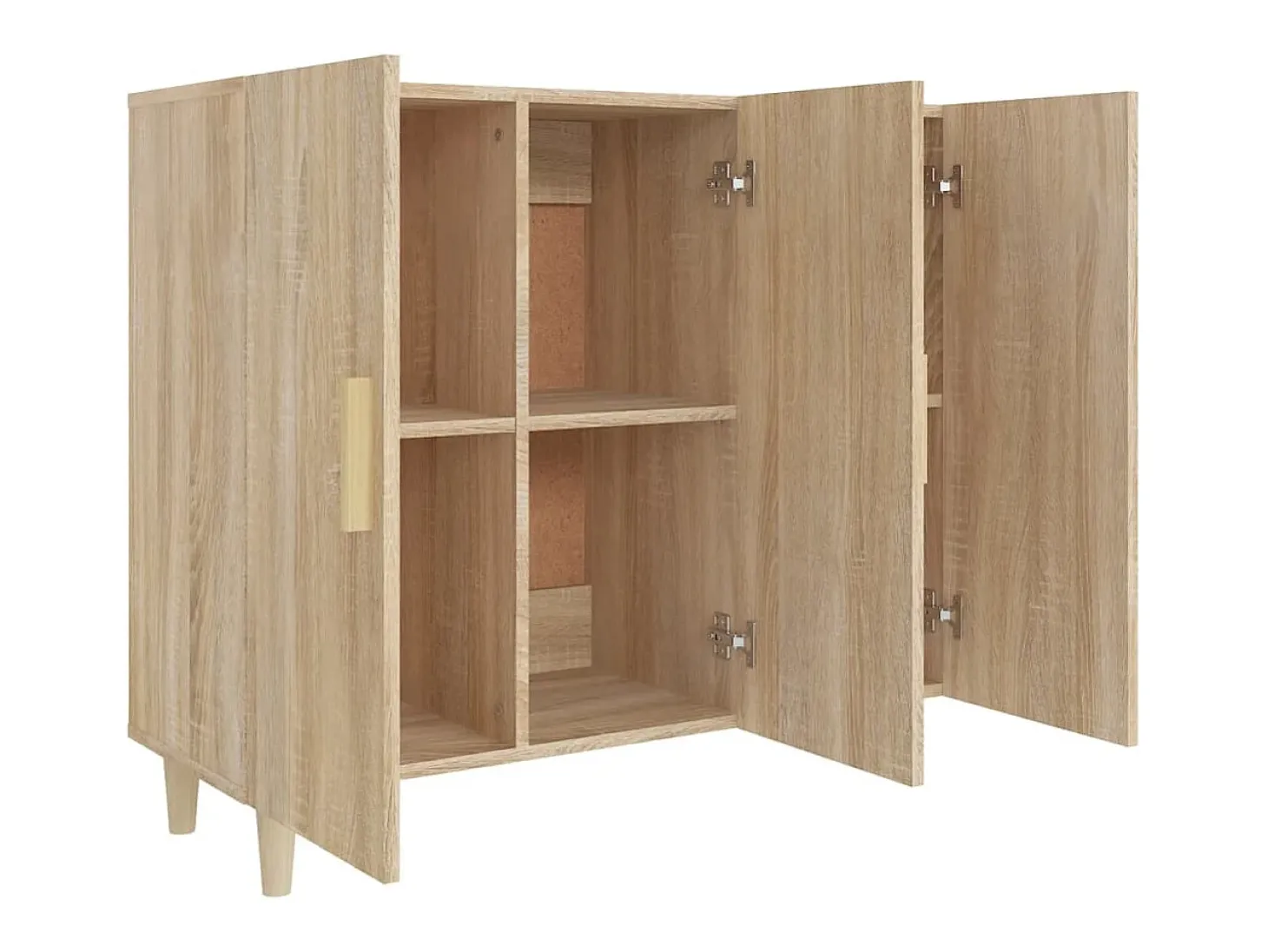 Aparador de madera de ingeniería roble Sonoma 90x34x80 cm