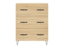Aparador de madera de ingeniería roble Sonoma 69,5x34x90 cm ES12362