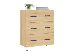 Aparador de madera de ingeniería roble Sonoma 69,5x34x90 cm ES12362