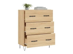 Aparador de madera de ingeniería roble Sonoma 69,5x34x90 cm ES12362