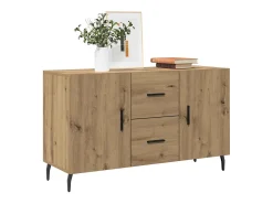 Aparador de madera de ingeniería roble artisian 100x36x60 cm