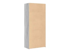 Aparador de madera de ingeniería gris Sonoma 80x42,5x185 cm