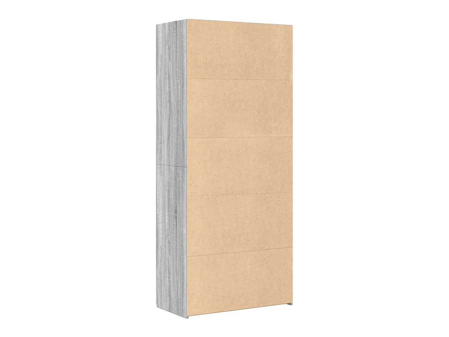 Aparador de madera de ingeniería gris Sonoma 80x42,5x185 cm