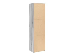 Aparador de madera de ingeniería gris Sonoma 50x42,5x185 cm