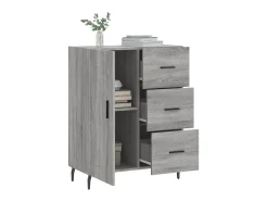 Aparador de madera de ingeniería gris Sonoma 69,5x34x90 cm ES40857