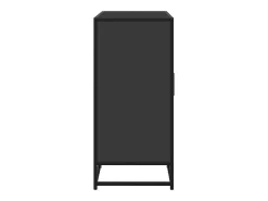 Aparador de madera de ingeniería negro 92x35x76 cm