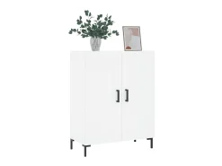 Aparador de madera de ingeniería blanco 69,5x34x90 cm ES51623
