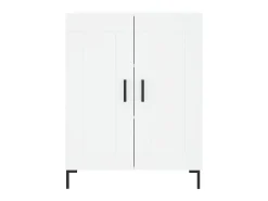 Aparador de madera de ingeniería blanco 69,5x34x90 cm ES51623