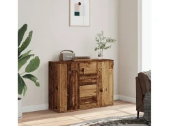 Aparador de madera de ingeniería madera envejecida 88x30x64 cm