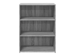 Aparador de madera de ingeniería gris Sonoma 70x41x93 cm