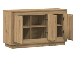 Aparador de madera de ingeniería roble artisan 102x35x55 cm
