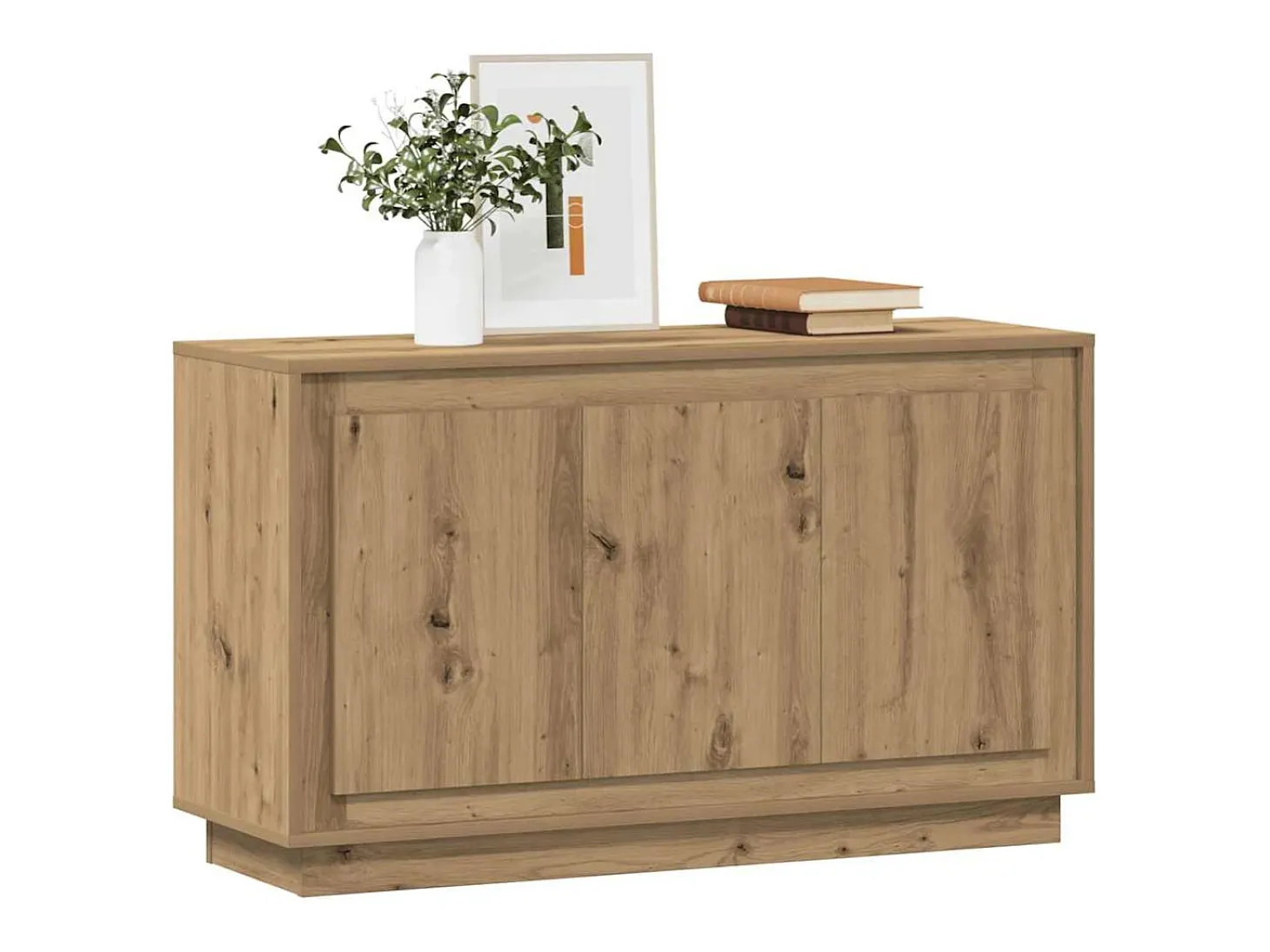 Aparador de madera de ingeniería roble artisan 102x35x55 cm