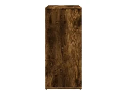 Aparador de madera de ingeniería 2 uds roble ahumado 60x31x70cm