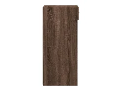 Aparador de madera de ingeniería marrón roble 30x42,5x93 cm