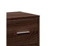 Aparador de madera de ingeniería roble marrón 60x31x84 cm