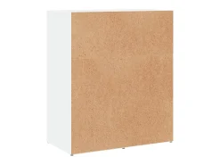 Aparador de madera de ingeniería 2 uds blanco 60x31x70 cm