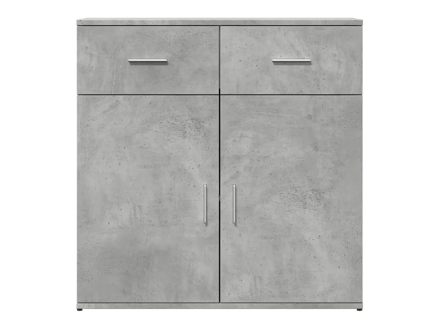 Aparador de madera de ingeniería gris hormigón 79x38x80 cm
