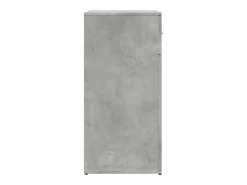Aparador de madera de ingeniería gris hormigón 79x38x80 cm