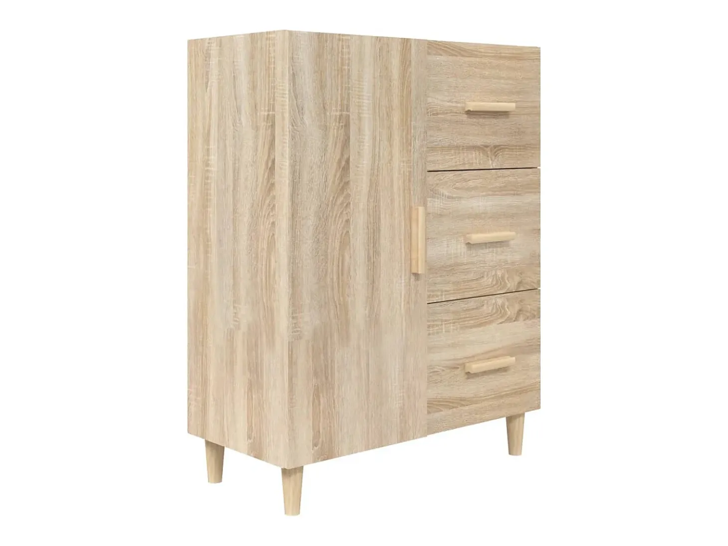 Aparador de madera de ingeniería roble Sonoma 69,5x34x90 cm ES443346