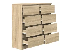 Aparador de madera de ingeniería roble Sonoma 100x35x99 cm