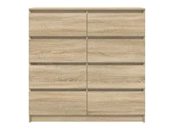 Aparador de madera de ingeniería roble Sonoma 100x35x99 cm