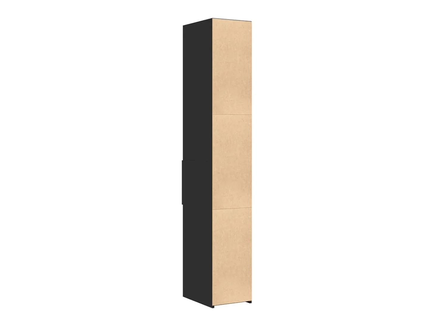 Aparador de madera de ingeniería negro 30x42,5x185 cm