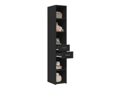 Aparador de madera de ingeniería negro 30x42,5x185 cm