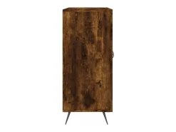 Aparador de madera de ingeniería roble ahumado 90x34x80 cm