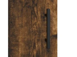 Aparador de madera de ingeniería roble ahumado 69,5x34x90 cm