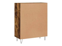 Aparador de madera de ingeniería roble ahumado 69,5x34x90 cm