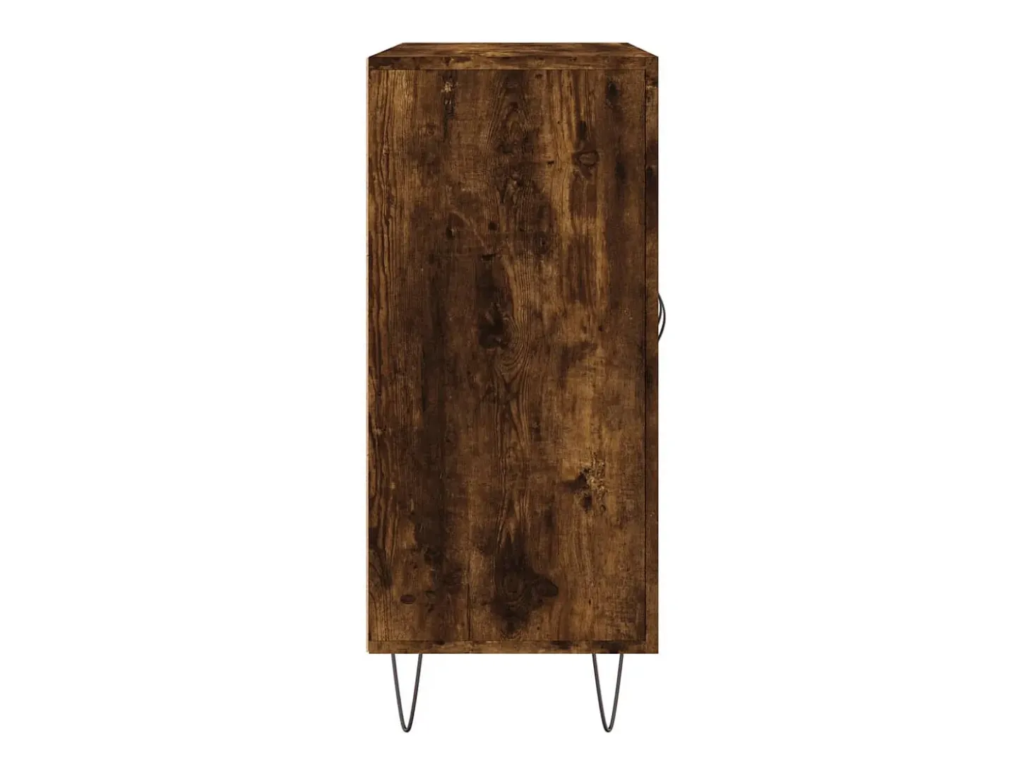 Aparador de madera de ingeniería roble ahumado 90x34x80 cm