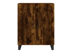 Aparador de madera de ingeniería roble ahumado 69,5x34x90 cm ES59538