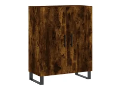 Aparador de madera de ingeniería roble ahumado 69,5x34x90 cm ES59538