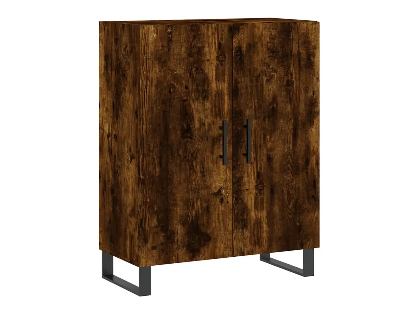 Aparador de madera de ingeniería roble ahumado 69,5x34x90 cm ES59538