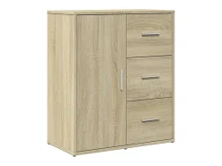Aparador de madera de ingeniería 2 uds roble Sonoma 60x31x70 cm ES877922