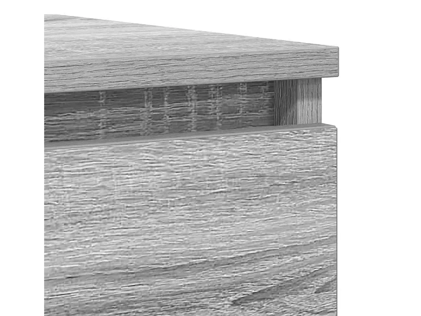 Aparador de madera de ingeniería gris sonoma 100x35x76 cm