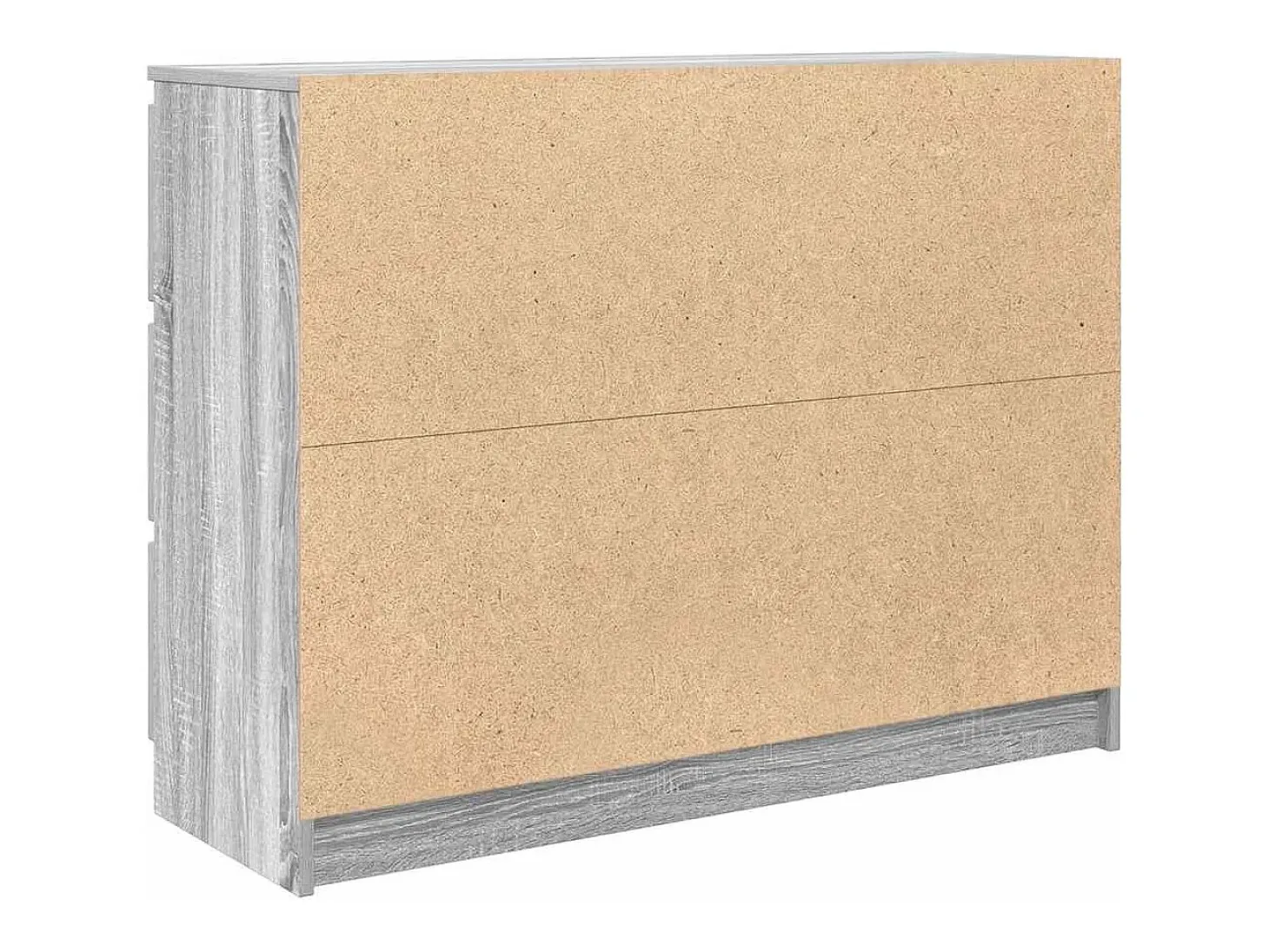 Aparador de madera de ingeniería gris sonoma 100x35x76 cm