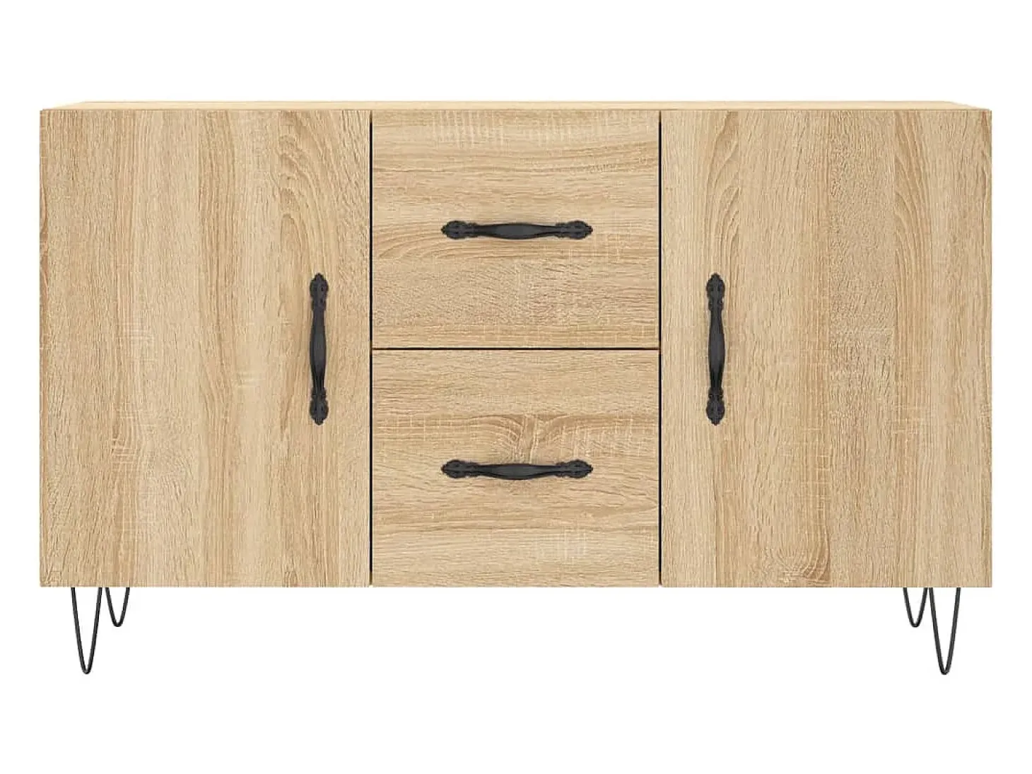 Aparador de madera de ingeniería roble Sonoma 100x36x60 cm